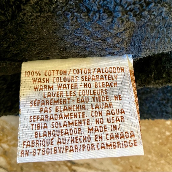 Avanti Bath and Hand Towel - Black/Gold Rosette 100% Cotton Set of (5) - Picture 5 of 5